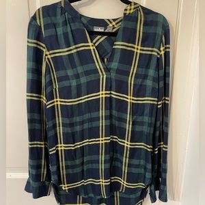 New York & Company Plaid Tunic shirt